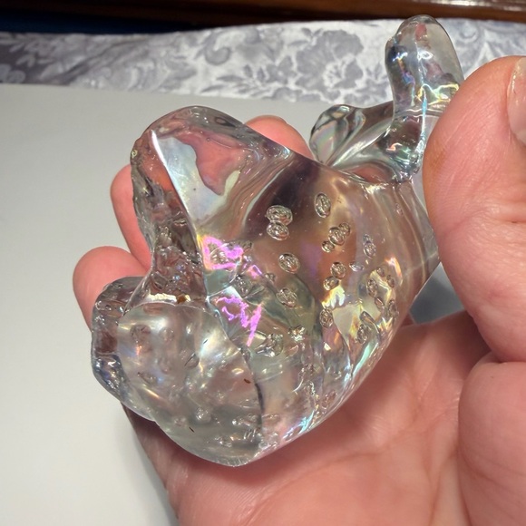 Daum France Crystal Glass Teddy Bear Paperweight Figurine - Picture 5 of 7